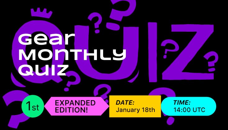 Gear Monthly Quiz. 1st Expanded Edition!