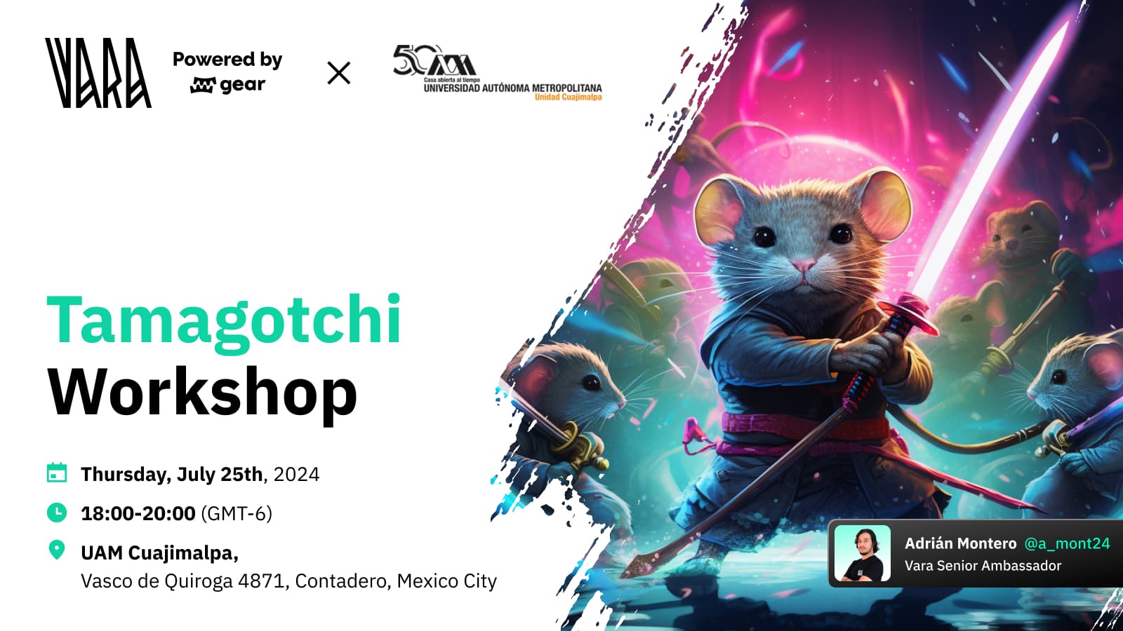 Tamagotchi Workshop at UAM Cuajimalpa