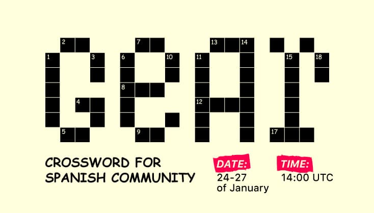 Gear Crossword for Spanish Community