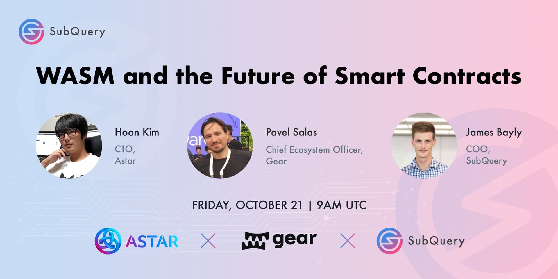 Gear x SubQuery x Astar on Twitter Spaces