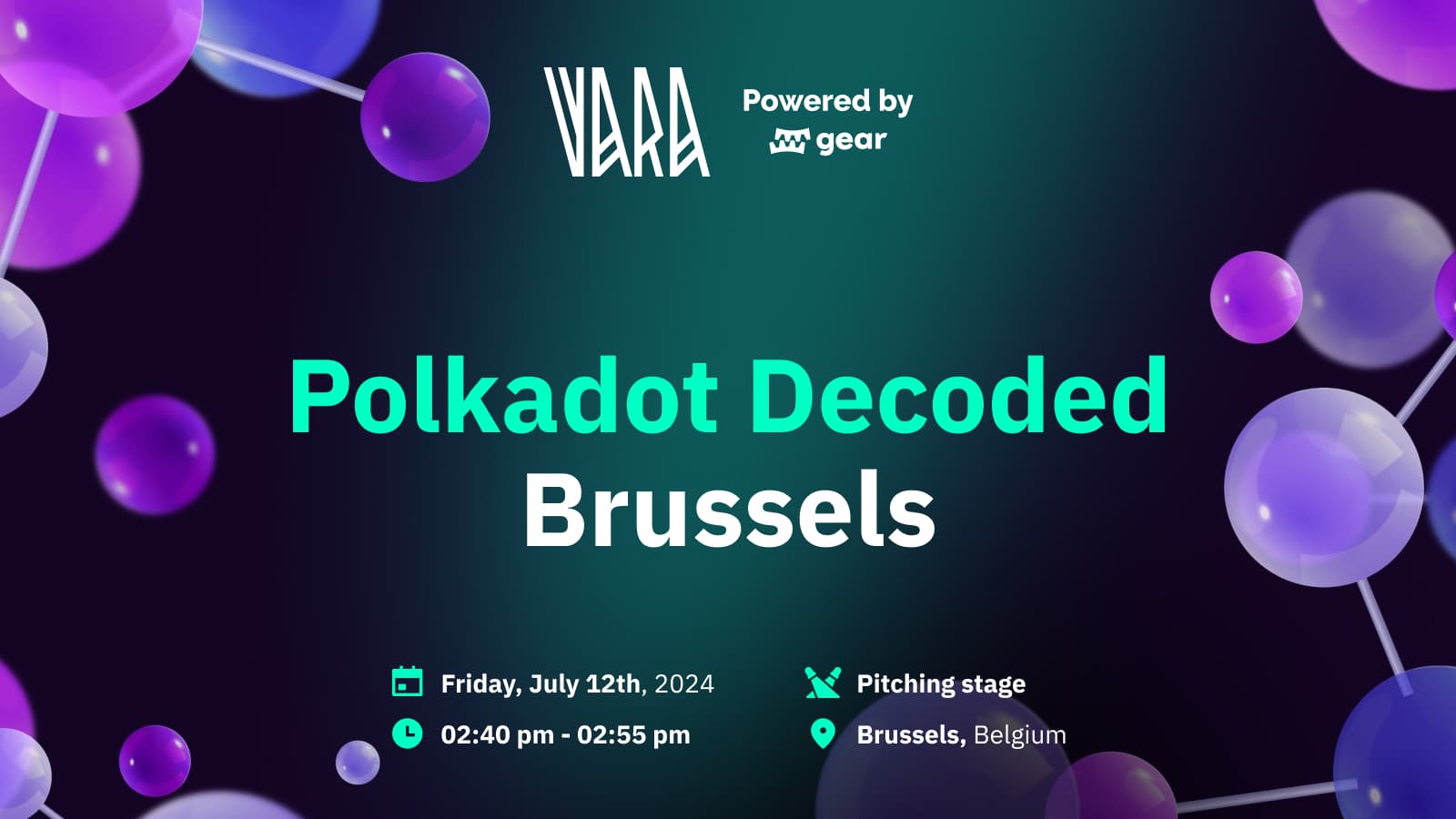 Vara at Polkadot Decoded Brussels