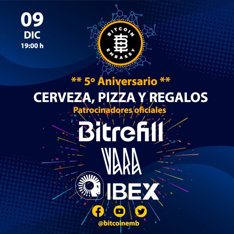 Bitcoin Embassy Bar 5th Anniversary🥳