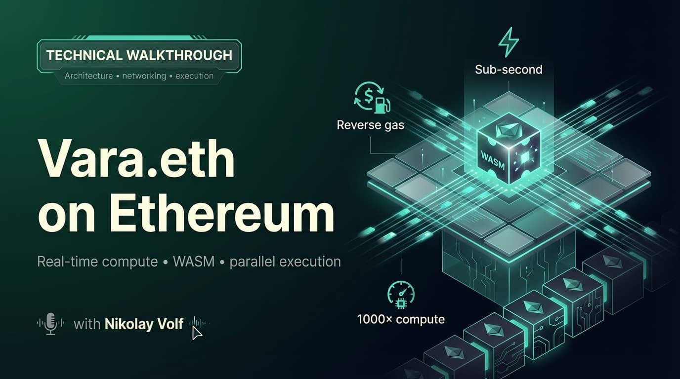 Technical Walkthrough Stream: Vara.eth on Ethereum