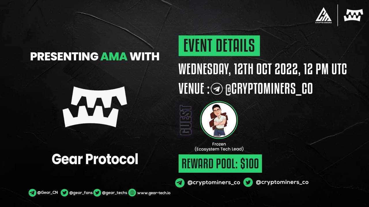 AMA for Chinese Community, Gear x Cryptominers