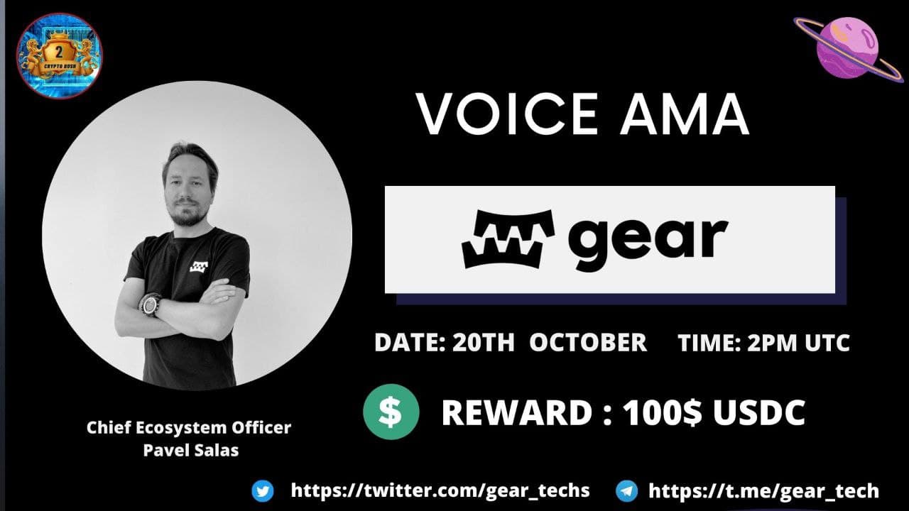 AMA Gear X Crypto Rush