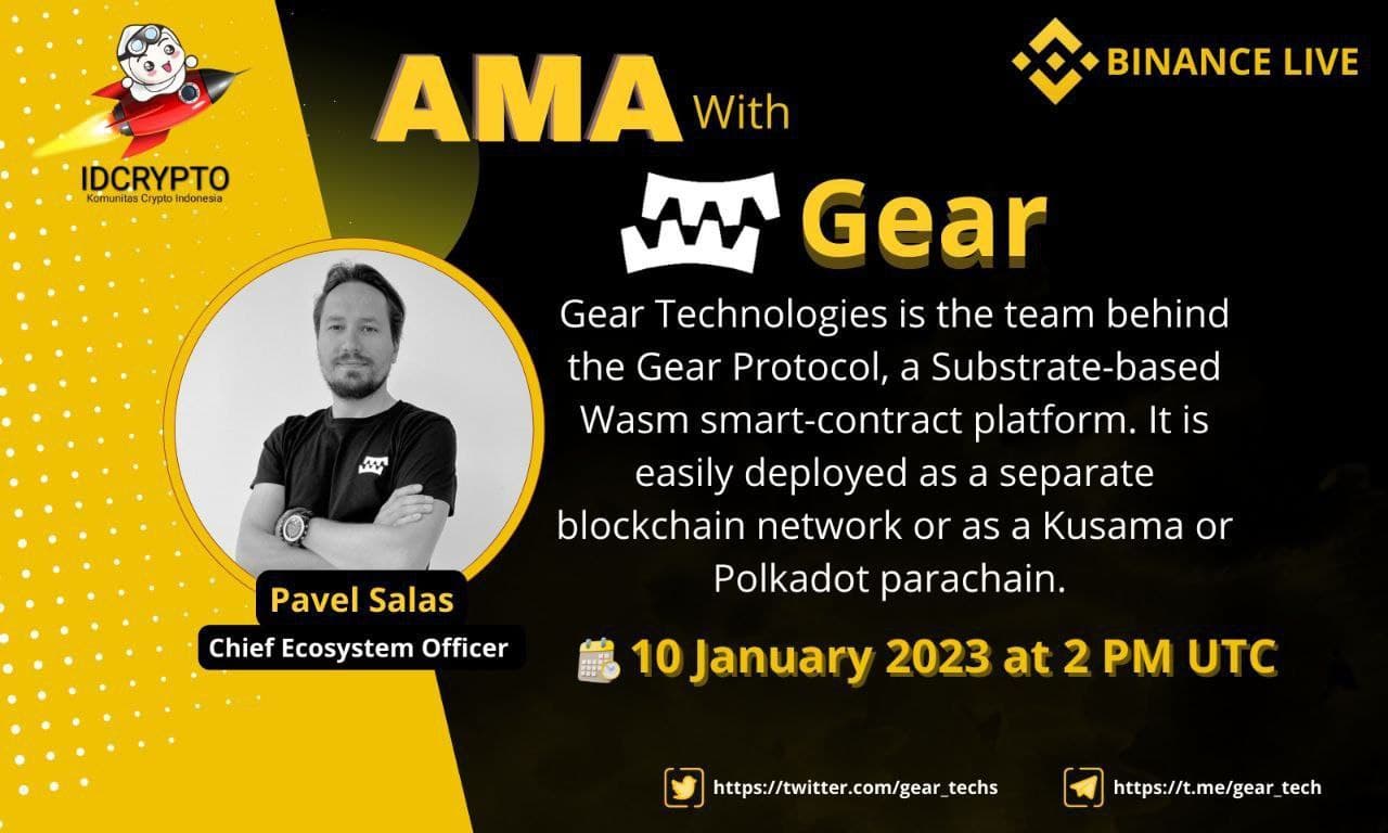Binance Live AMA Gear X IDCRYPTO
