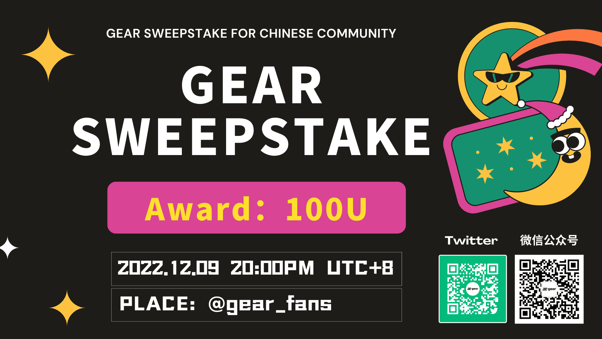 Gear Sweepstake for Chinese community