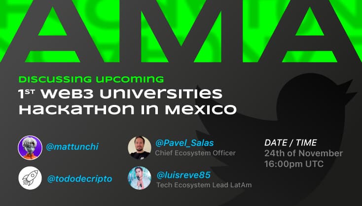 AMA Gear x TododeCripto. Discussing upcoming 1ˢᵗ Web3 Universities Hackathon in Mexico