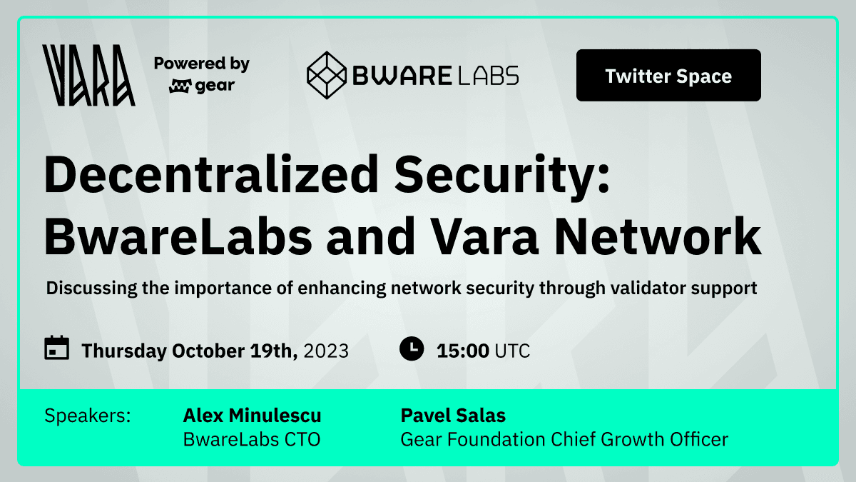 Vara x BwareLabs