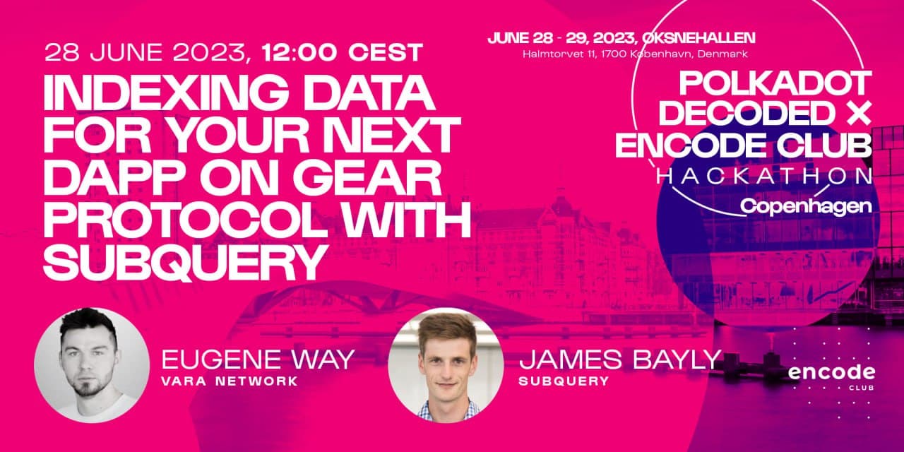 Indexing Data for your next dAPP Workshop